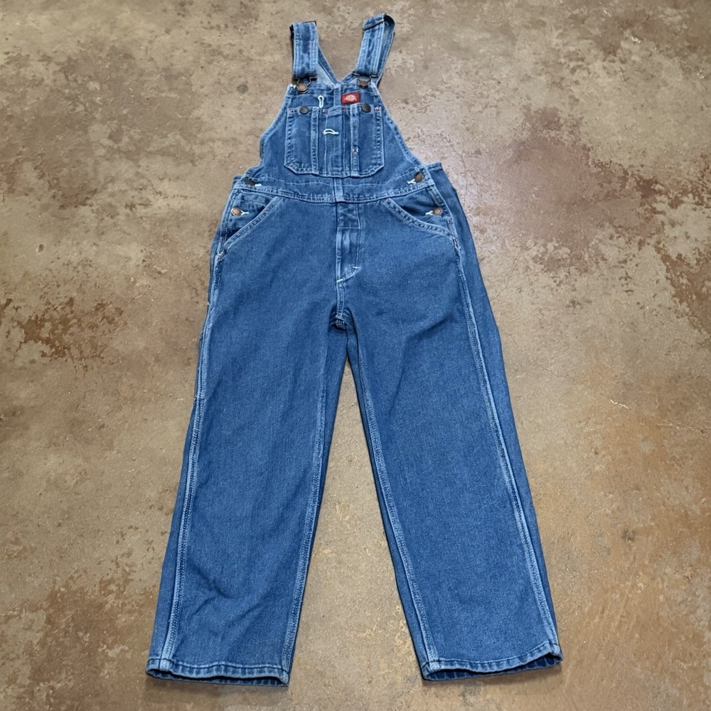 Dickies Denim Overalls - Youth Small * Farm Worn